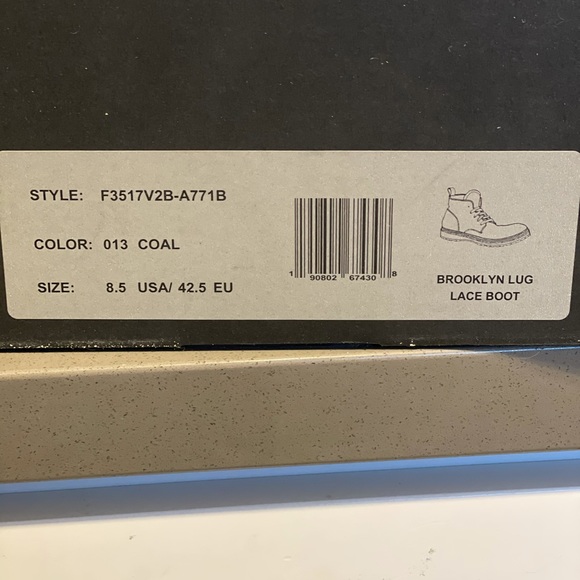 John Varvatos Brooklyn Lug Lace Boot 8.5/42.5 - Picture 4 of 5